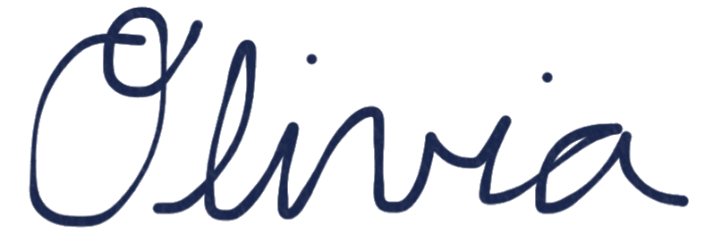 Olivia’s name in her own handwriting.